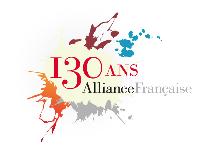 Logo des 130 ans de l'Alliance française