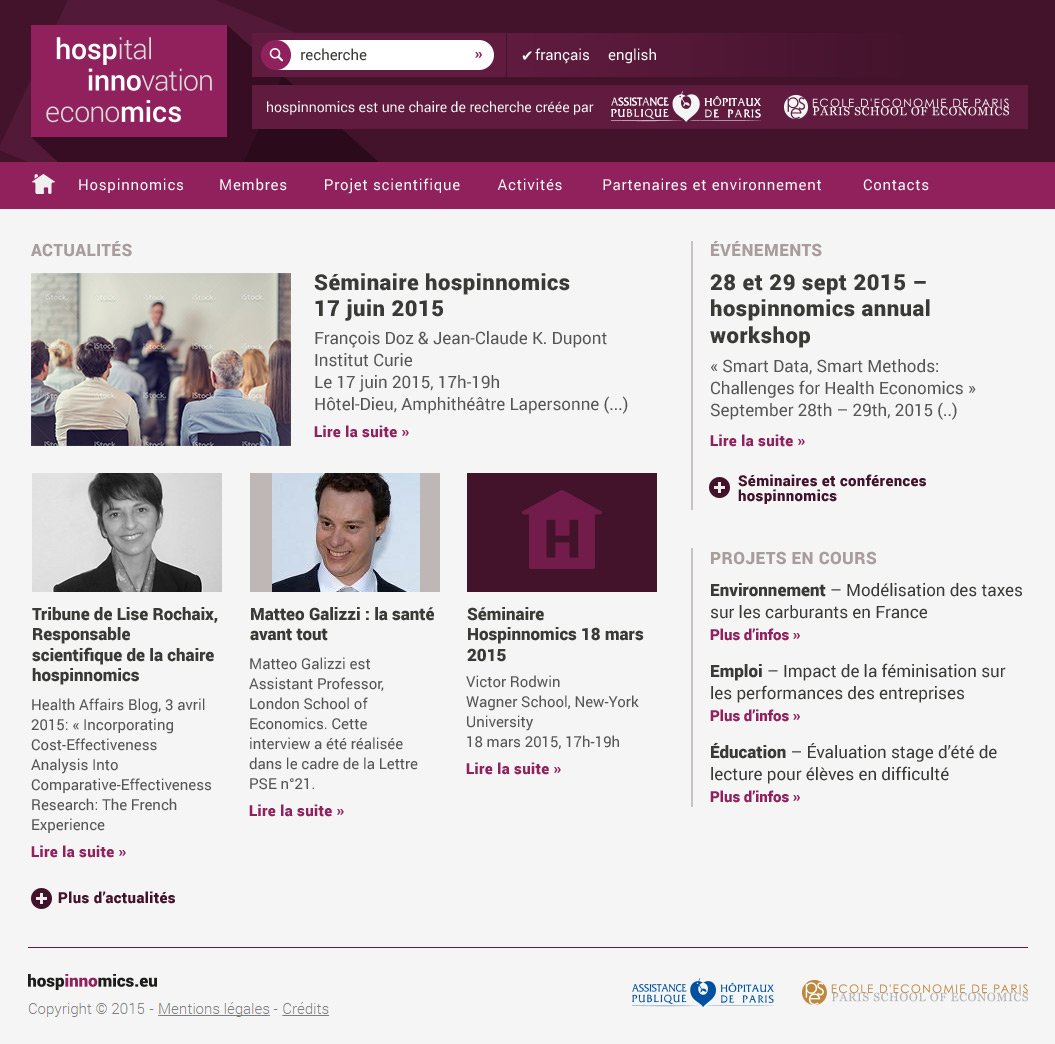 Site Internet Hospinnomics